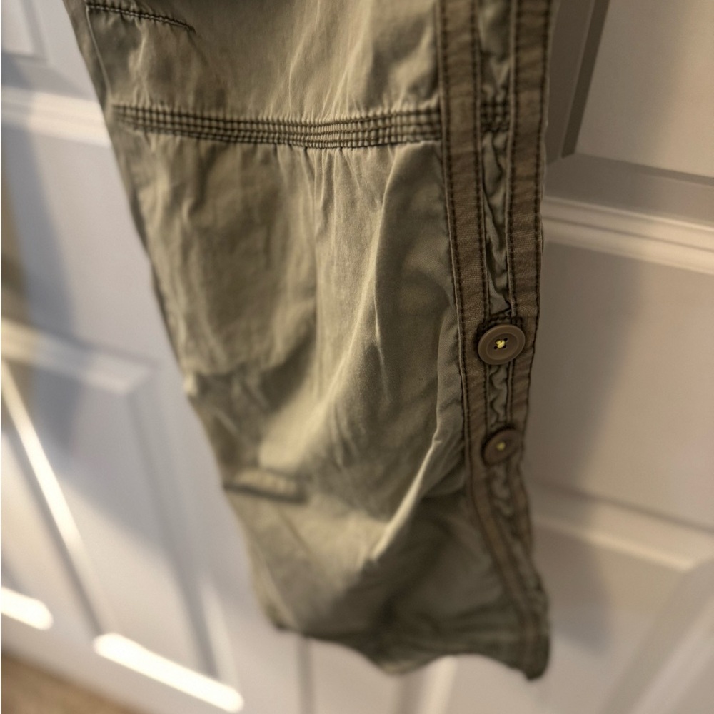 GAP Vintage Embroidered Olive Green Cargo Pants - Picture 4 of 13